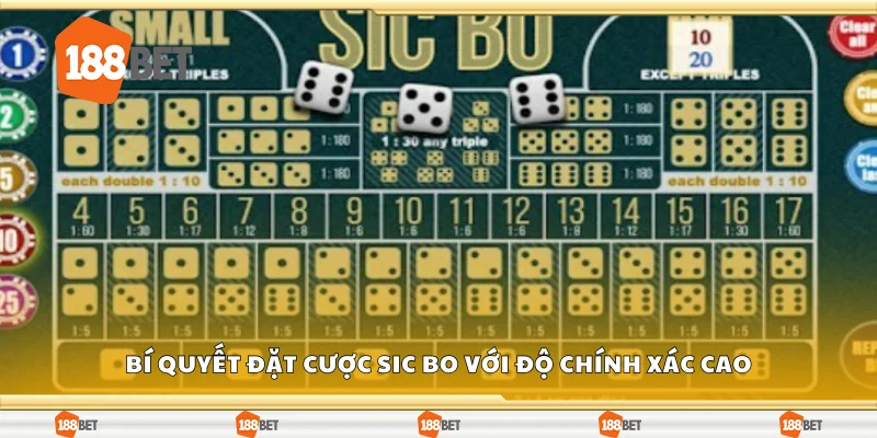 Bí quyết đặt cược Sic Bo với độ chính xác cao