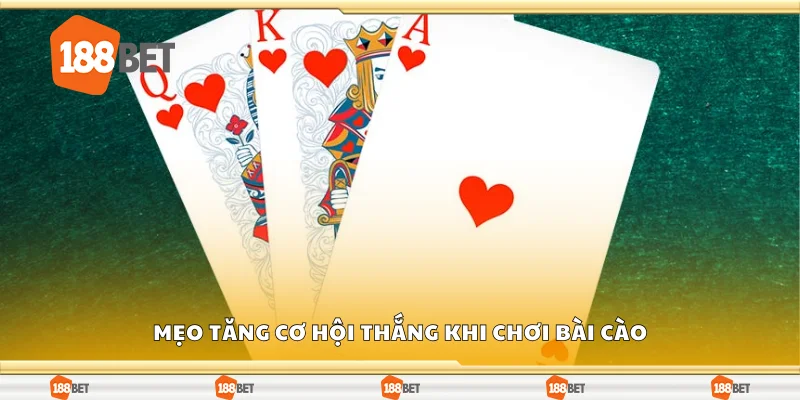 Mẹo tăng cơ hội thắng khi chơi Bài Cào