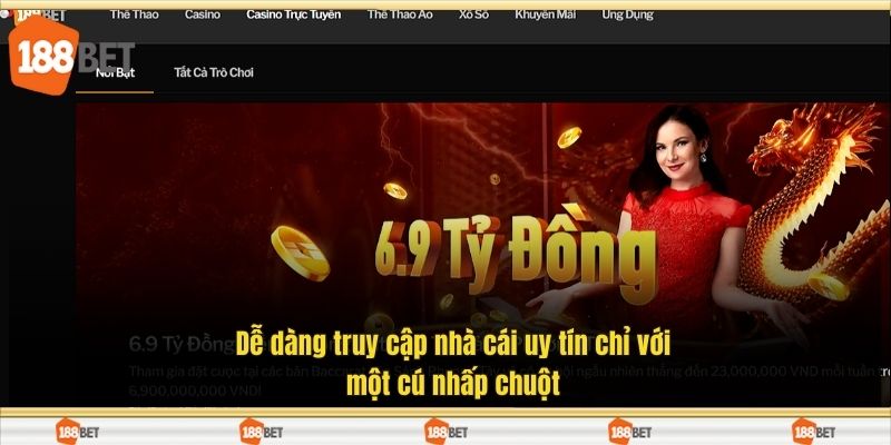 Dễ dàng truy cập nhà cái uy tín chỉ với một cú nhấp chuột