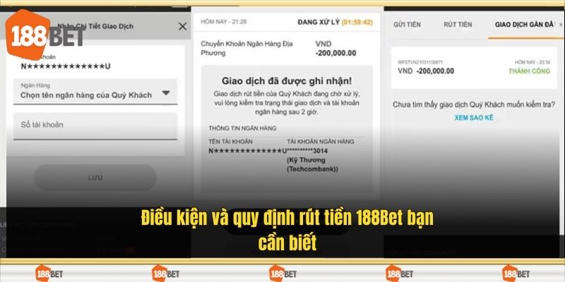 Điều kiện và quy định rút tiền 188Bet bạn cần biết